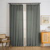 Gray-11 Waffle Chenille Blended Woven Custom Curtains