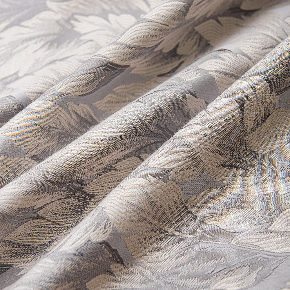 Fern Jacquard Patterns Pleat Cotton Blend Custom Curtains Fern