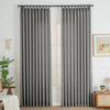Rock Grey 850-12 Lorna French Linen Custom Pleated Curtains Panel