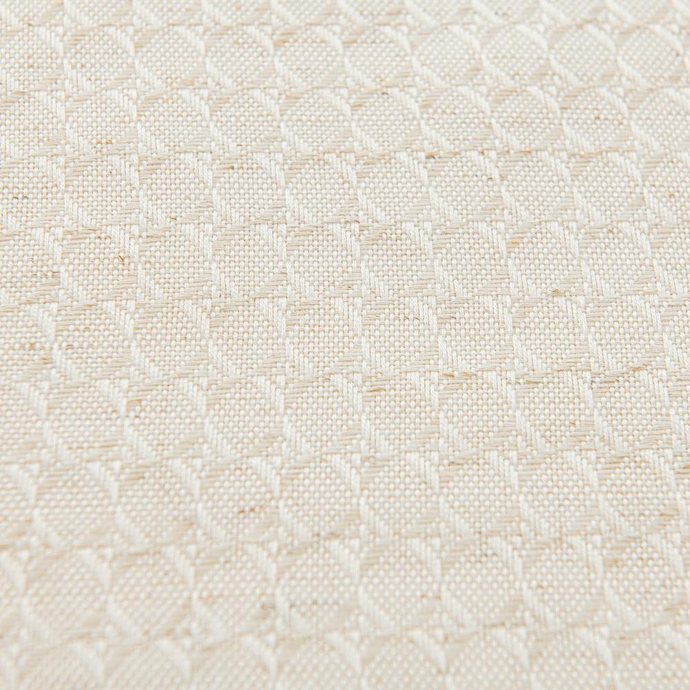 Linen Color Flora-Lin Luxury Rhombus Texture Linen Custom Curtains