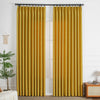 Golden Yellow-13 Thalia Textured Linen Custom Curtains