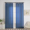Navy-14 Cozy Heavyweight Linen Woven Bathroom Custom Curtains