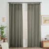 Sepia Ebony 850-14 Lorna French Linen Custom Pleated Curtains Panel