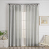 Light Gray-15 Cozy Heavyweight Linen Woven Bathroom Custom Curtains