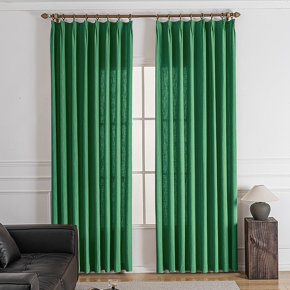 Sova Soft Cotton Blend Custom Pleated Drapes