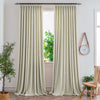 Light Khaki165-10 Aura Heavyweight Fantasy Cotton Custom Curtains For Living Room And Bedroom