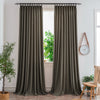 Chocolate165-25 Aura Heavyweight Fantasy Cotton Custom Curtains For Living Room And Bedroom