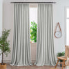 Silver165-7 Aura Heavyweight Fantasy Cotton Custom Curtains For Living Room And Bedroom