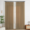 Brown-18 Thalia Textured Linen Custom Curtains