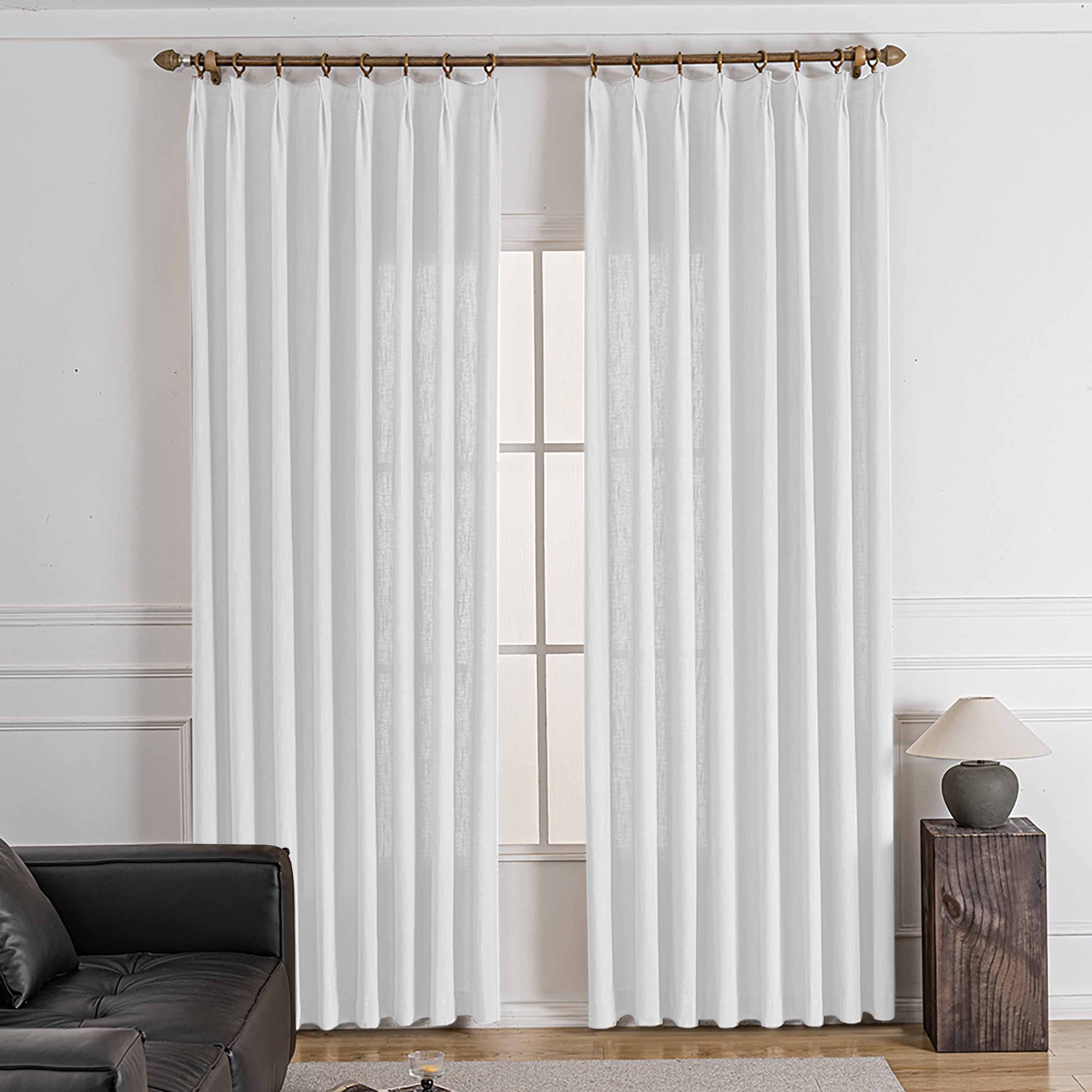 Sova Soft Cotton Blend Custom Pleated Drapes