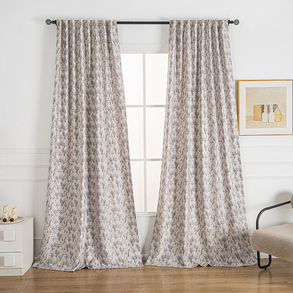 Fern Elegant Jacquard Patterns Custom Curtains