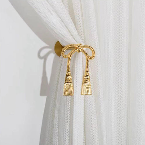 Bow tie Curtain Holdback Wall Hook ixacurtains