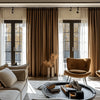 Gold Velvet Drapes | Aushme Warm Velvet Custom Curtains Aushme