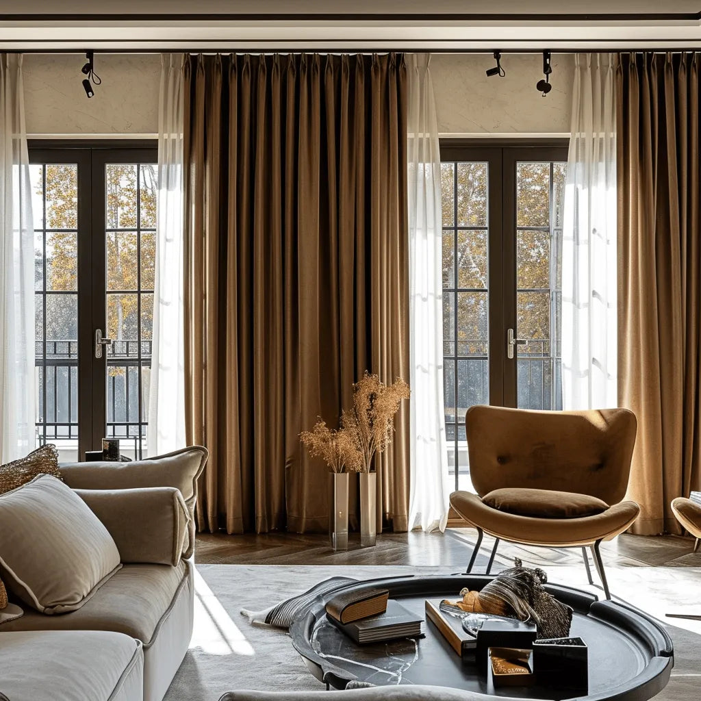Gold Velvet Drapes | Aushme Luxury Velvet Custom Curtains
