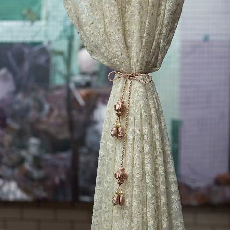Tassel Curtain Tieback with Hanging Balls/1pc ixacurtains
