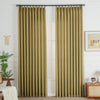 Khaki 850-28 Lorna French Linen Custom Pleated Curtains Panel