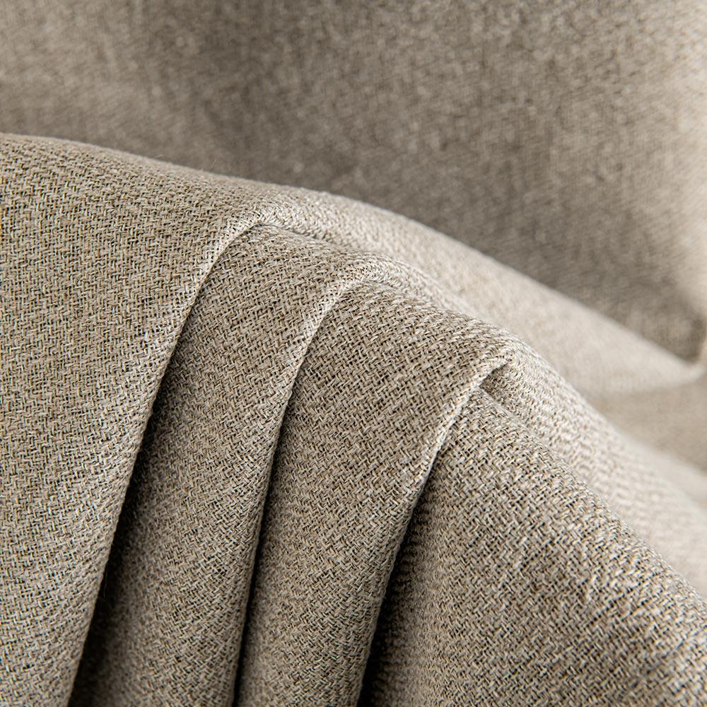 Lullaby Faux Linen Textures Blackout Custom Curtains