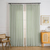 Khaki White-2 Waffle Chenille Blended Woven Custom Curtains