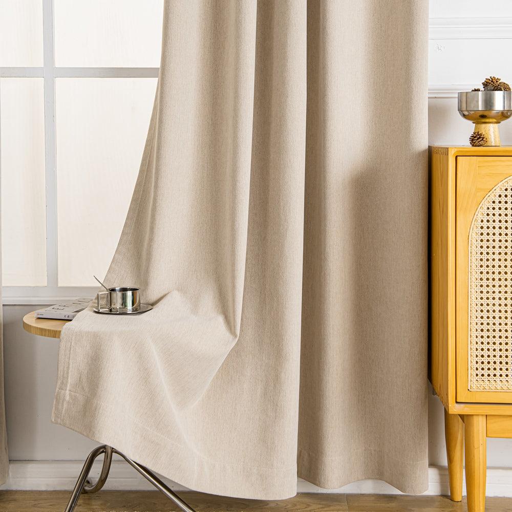 Shangri Cozy Heavy Weight Chenille Grommet Soft Top Drapery Shangri