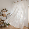 White Flow White Semi Sheer Outdoor Custom Curtains