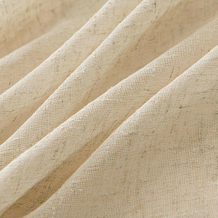 Linex-Lin Natural Weave Linen Sheer Curtains - ixacurtains