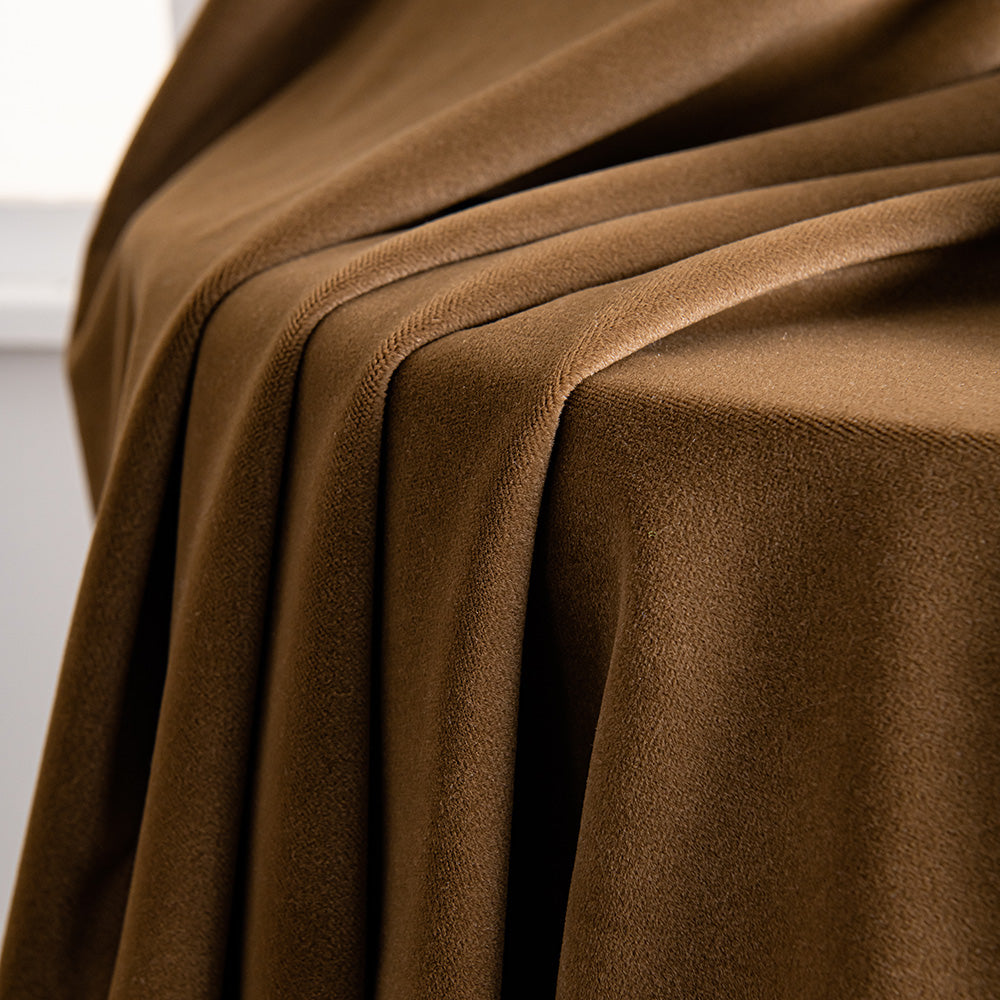 Aushme Luxurious Velvet Bathroom Custom Curtains
