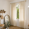 Mead Faux Linen Texture Outdoor Custom Curtains