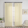 Pale Yellow-2 Cozy Heavyweight Linen Woven Bathroom Custom Curtains