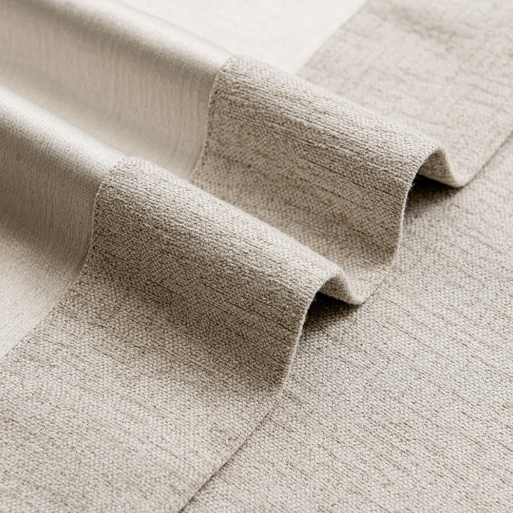 Megan Faux Linen Texture Custom Curtains