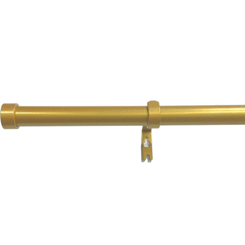 Golden Adjustable Window Curtain Rod ixacurtains