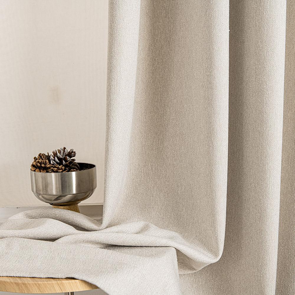 Lylac Cashmere Chenille Grommet Soft Top Custom Curtains Lylac