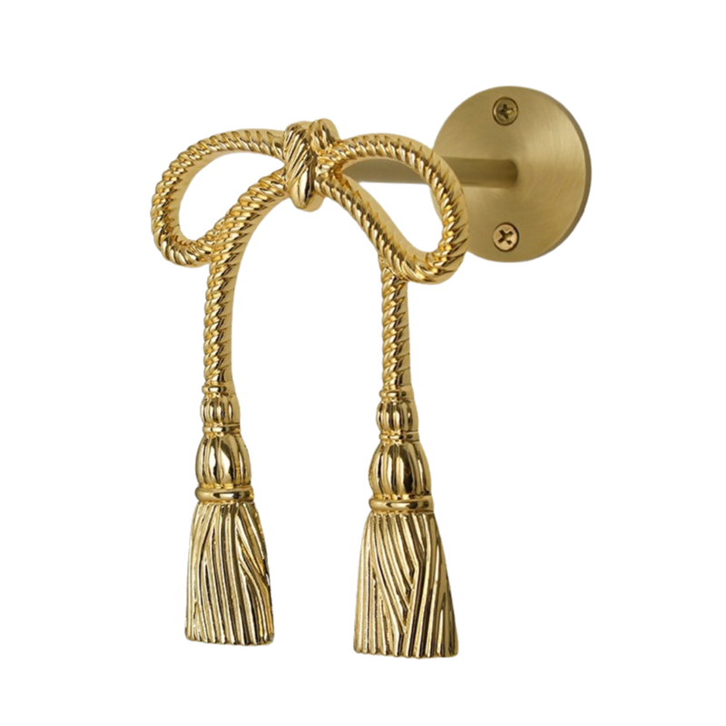 Bow tie Curtain Holdback Wall Hook ixacurtains