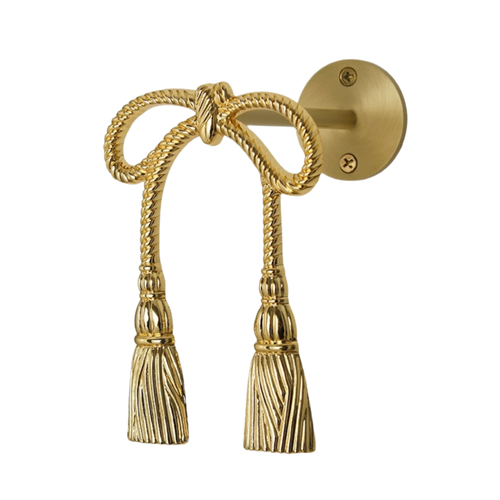 Bow tie Curtain Holdback Wall Hook ixacurtains