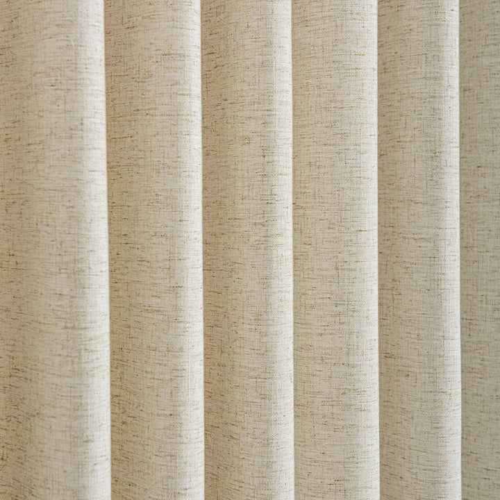 Thalia Textured Linen Custom Bathroom Drapes - ixacurtains