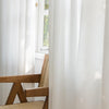 White Flow White Semi Sheer Outdoor Custom Curtains