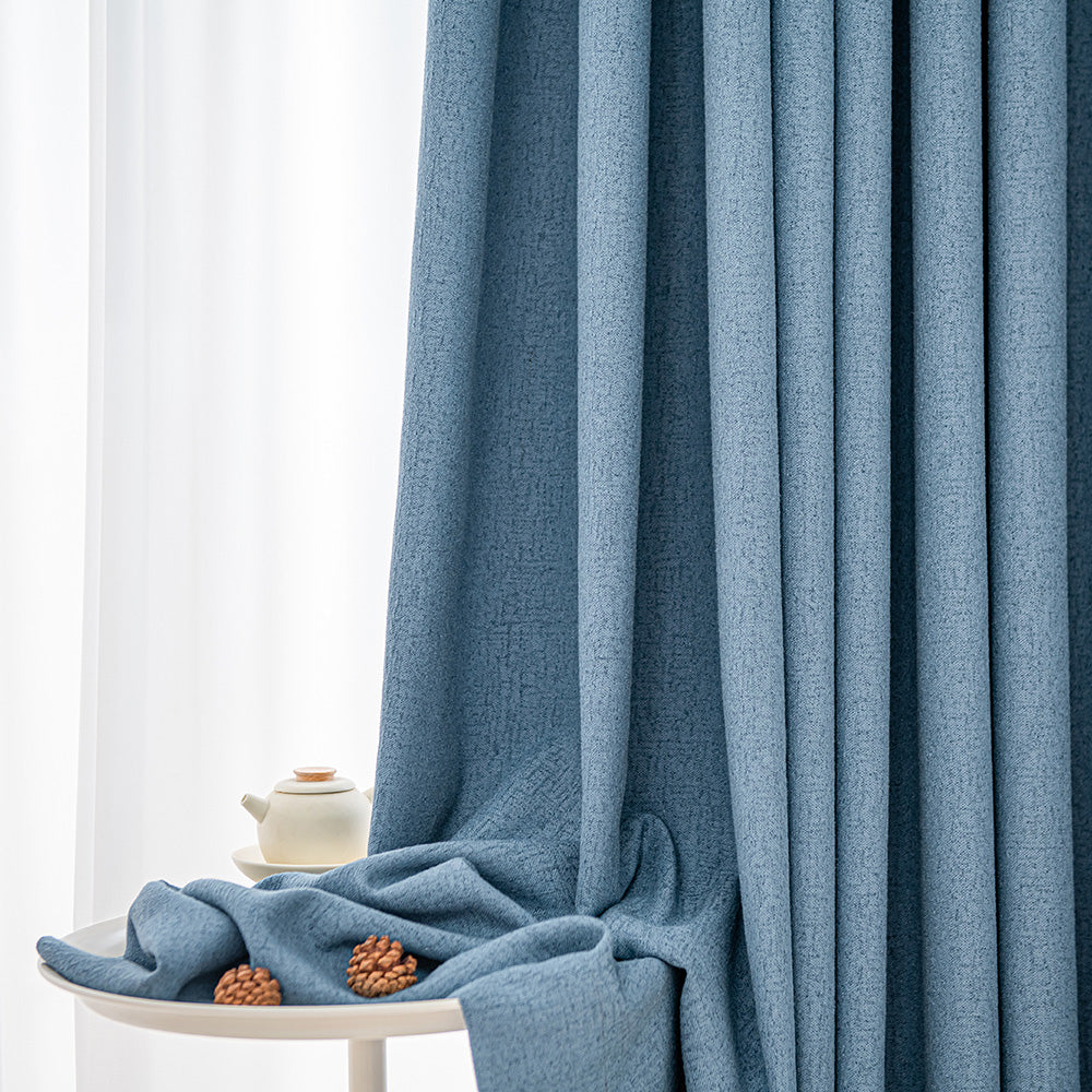 Megan Faux Linen Texture Custom Curtains