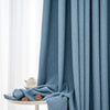 Megan Faux Linen Texture Custom Curtains