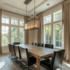 Mead Faux Linen Texture Custom Curtains For Living Room