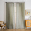 Khaki Gray-4 Waffle Chenille Blended Woven Custom Curtains