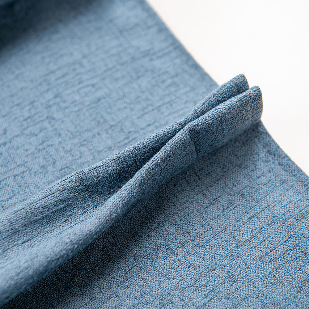 Megan Faux Linen Texture Custom Curtains