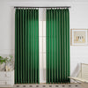 Green-53 Cozy Heavyweight Linen Woven Bathroom Custom Curtains