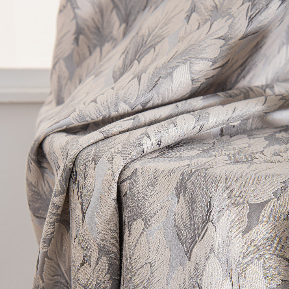 Fern Jacquard Patterns Pleat Cotton Blend Custom Curtains Fern