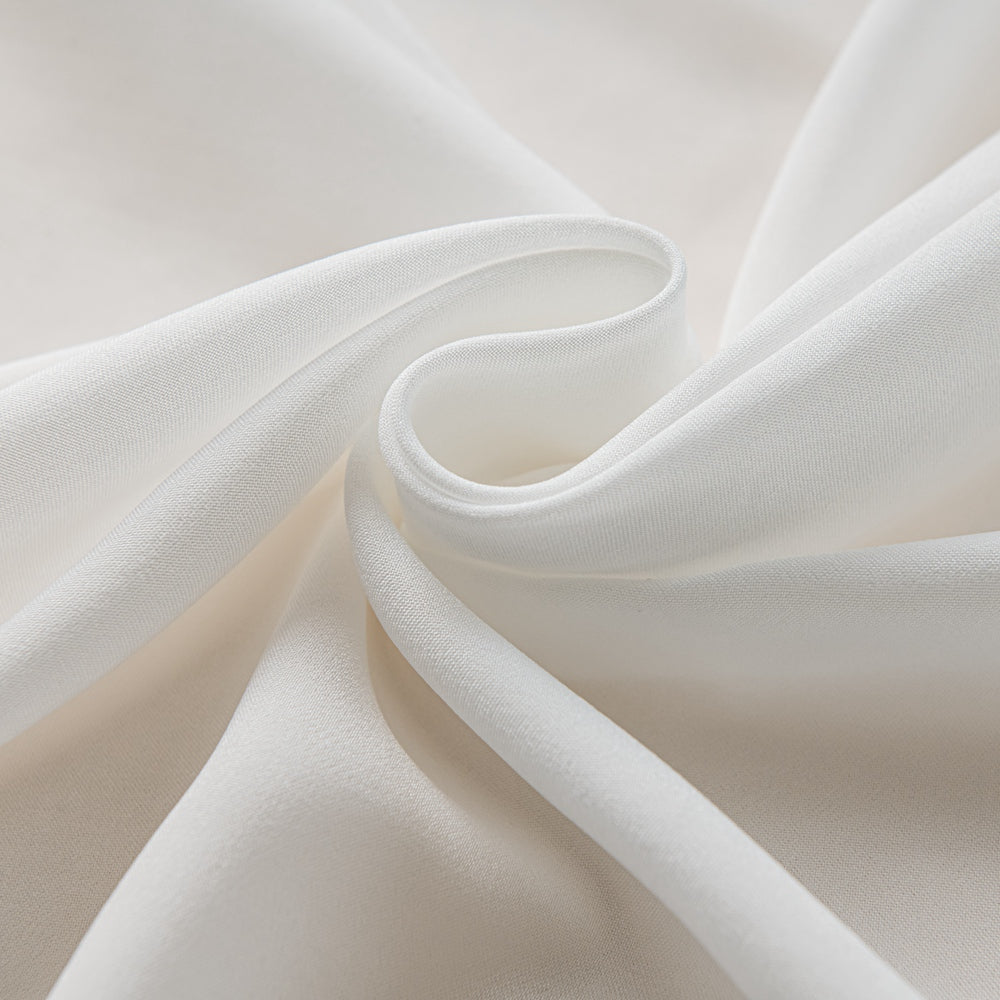 White Pure White Voile Sheer Custom Curtains