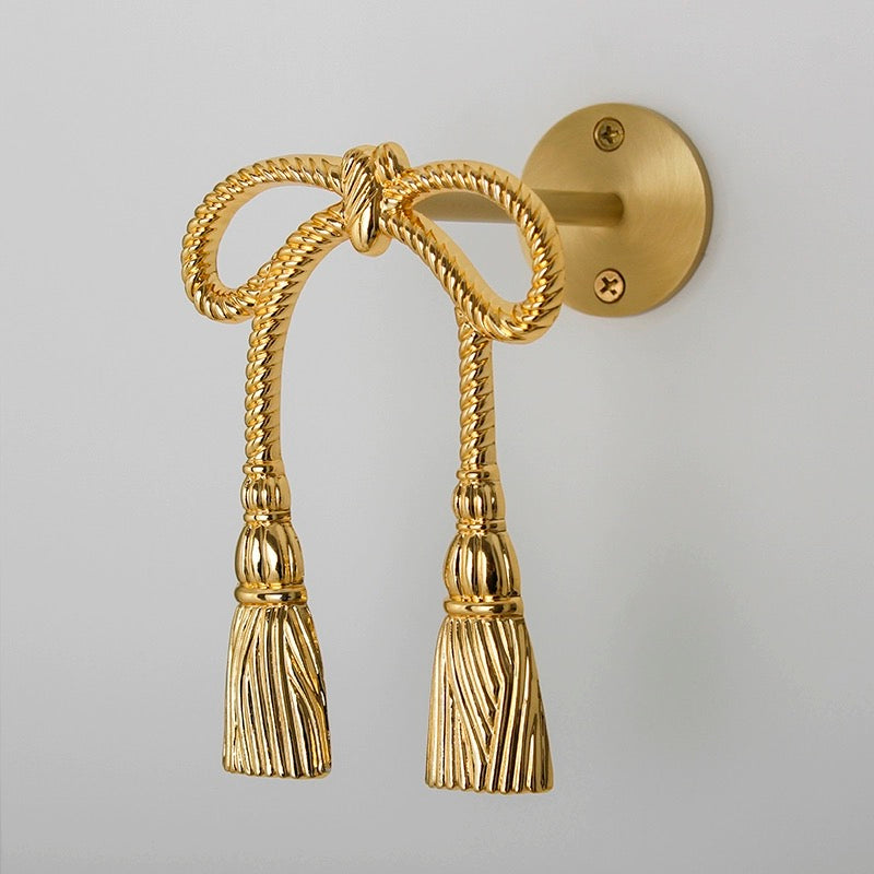 Bow tie Curtain Holdback Wall Hook ixacurtains