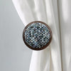 Colored Plate Button Gauze Wooden Curtain Wall Hook/1pc ixacurtains