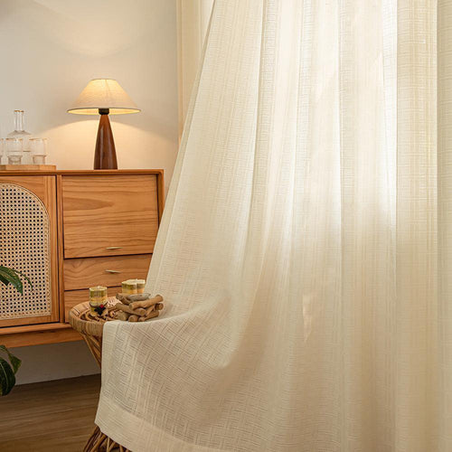 Loomy Soft Cream Dream Grommet Soft Top Custom Curtains Loomy