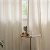 Linen Color Flora-Lin Luxury Rhombus Texture Linen Custom Curtains