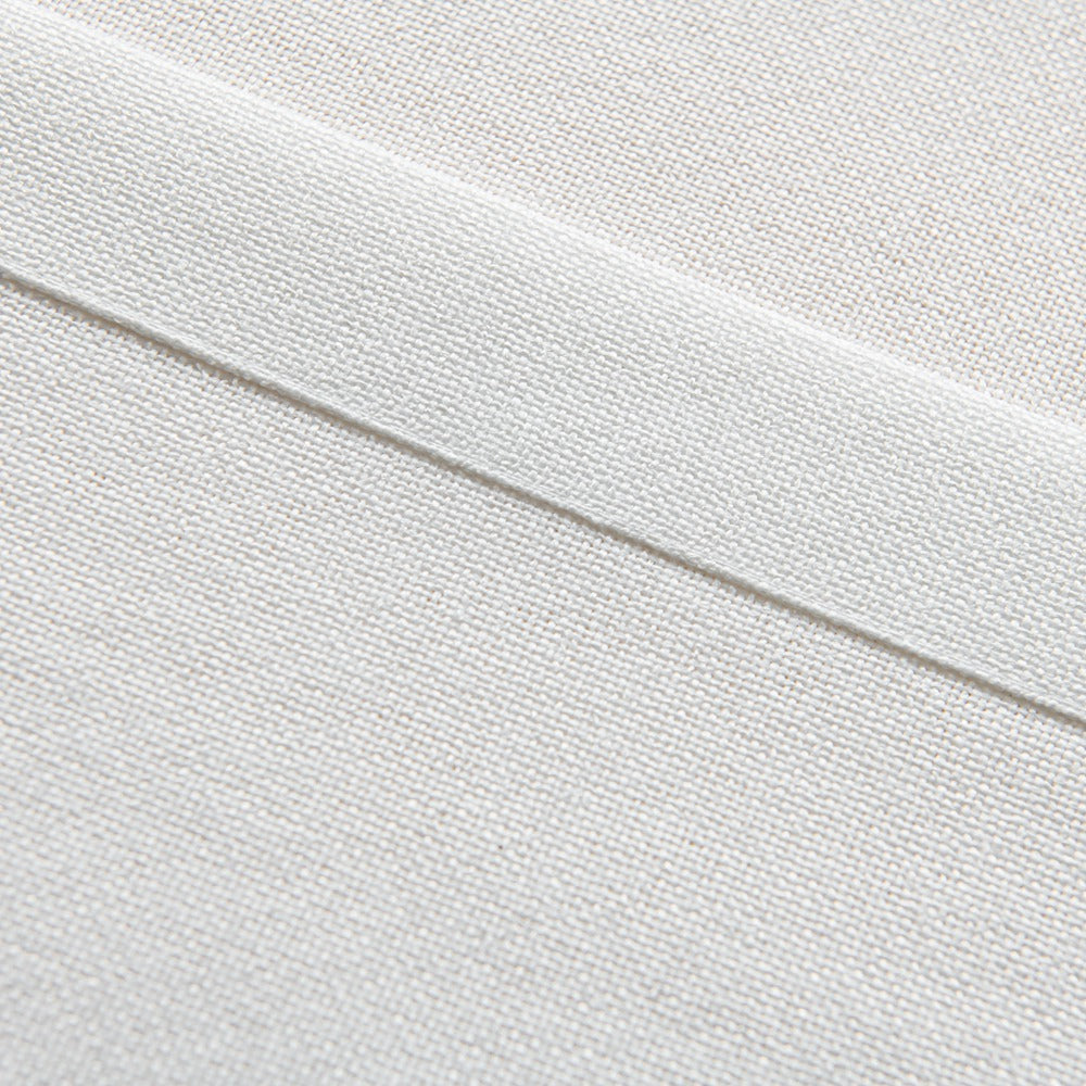 Airy Elegant White Faux Linen Pleat Custom Curtains For Bathroom（老价格留存） Airy