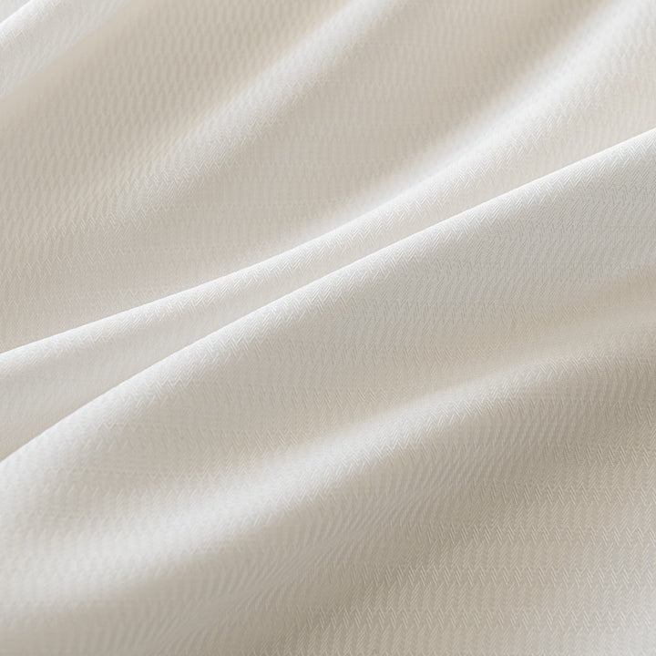 Flow White Semi Sheer Outdoor Curtains - ixacurtains