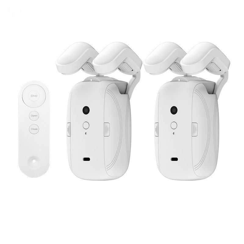 Intelligent automatic curtain opener, remote control version ixacurtains Remote control double opening Roman Rod Remote control